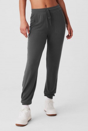 Anthracite Women Alo Yoga Soho Sweatpant | Australia 74805-CIQA