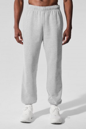 Athletic Heather Grey Men Alo Yoga Accolade Sweatpant | Australia 37469-GHPJ