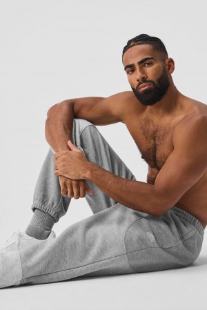 Athletic Heather Grey Tonal Men Alo Yoga Make Waves Sweatpant | Australia 27538-PIRH