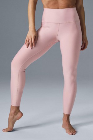 Ballet Pink Women Alo Yoga 7/8 High-Waist Airlift Legging | Australia 18603-CYWA