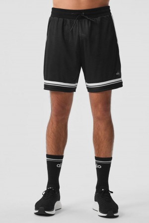 Black Men Alo Yoga 7" Key Mesh Basketball Short | Australia 62514-ZDJI