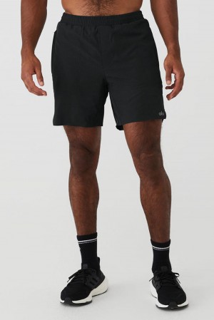 Black Men Alo Yoga 7" Traction Short | Australia 21890-SHPC