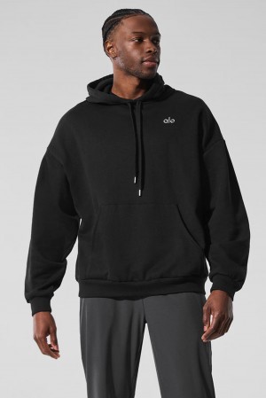 Black Men Alo Yoga Accolade Hoodie | Australia 62308-LIXF
