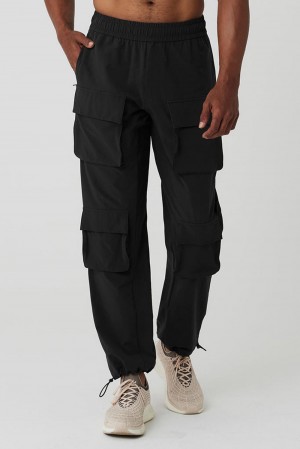Black Men Alo Yoga Cargo Venture Pant | Australia 83597-WLJD