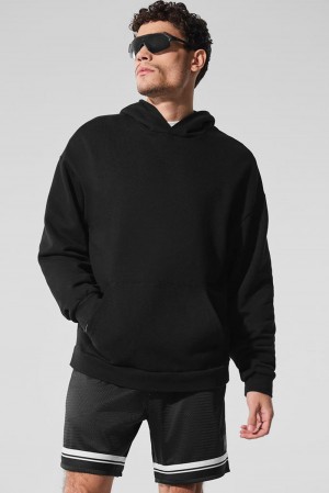 Black Men Alo Yoga Chill Hoodie | Australia 14650-UVPD