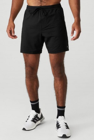 Black Men Alo Yoga Conquer Reform Short | Australia 76351-QKOD