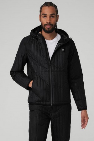 Black Men Alo Yoga Future Jacket | Australia 04769-GHZB