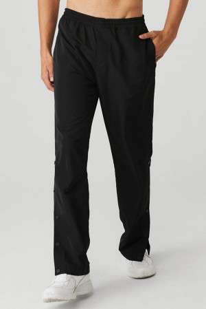 Black Men Alo Yoga Legend Snap Pant | Australia 71264-RDGP