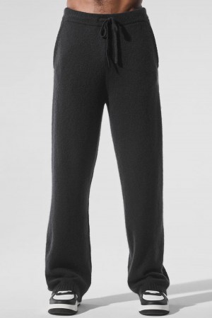 Black Men Alo Yoga New Class Cashmere Sweatpant | Australia 78246-APUO