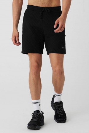 Black Men Alo Yoga Quilted Stadium Short | Australia 12790-WNOL