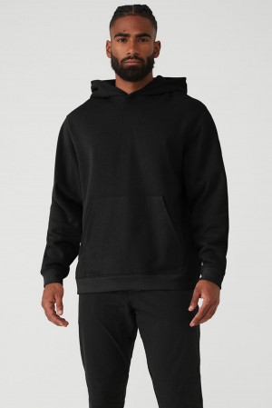 Black Men Alo Yoga Renown Heavy Weight Hoodie | Australia 91206-UJEH