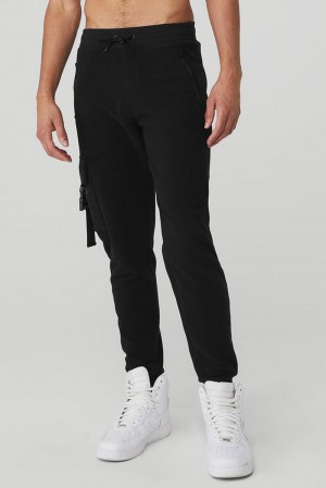 Black Men Alo Yoga Streetside Sweatpant | Australia 97051-QGLJ