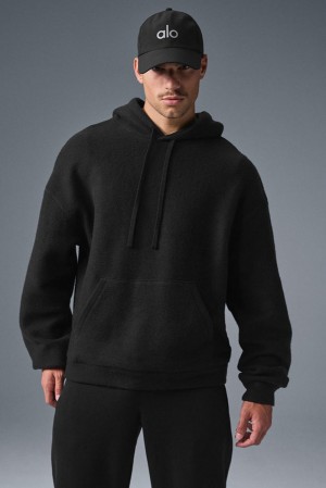 Black Men Alo Yoga Triumph Restore Hoodie | Australia 90154-ZNPC