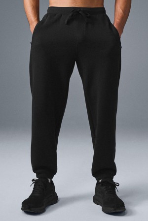 Black Men Alo Yoga Triumph Restore Sweatpant | Australia 83257-VFHR