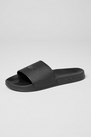 Black Men Alo Yoga Unisex It Slide Slide | Australia 09423-GIRE