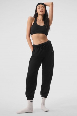 Black Women Alo Yoga Accolade Sweatpant | Australia 01765-NRDF