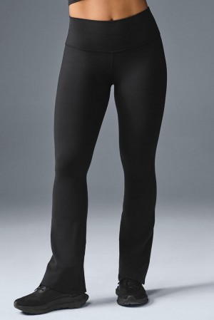 Black Women Alo Yoga Airbrush High-Waist Bootcut Legging | Australia 31840-MUFA