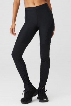 Black Women Alo Yoga Airlift High-Waist Street Goddess Legging | Australia 16452-LYEX