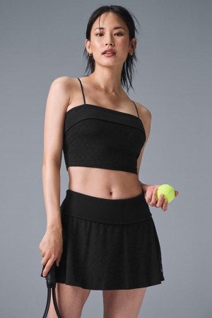 Black Women Alo Yoga Doubles Only Bra Tank | Australia 54107-NZED