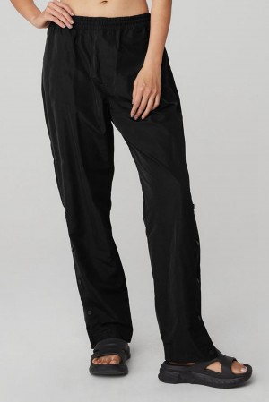 Black Women Alo Yoga Legend Snap Pant | Australia 43768-OBDY