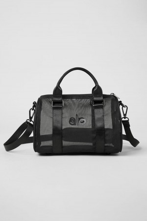 Black Women Alo Yoga Mini Sheer Duffle Bag | Australia 54092-QIZJ