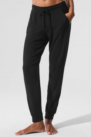 Black Women Alo Yoga Soho Sweatpant | Australia 39425-CXRP