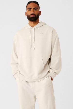 Bone Men Alo Yoga Accolade Hoodie | Australia 59384-UFND