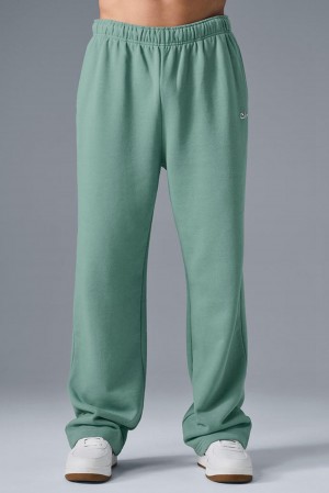Botanical Green Men Alo Yoga Accolade Straight Leg Sweatpant | Australia 72134-NZCX