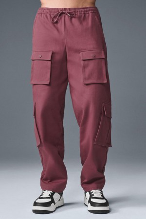 Burgundy Truffle Men Alo Yoga Northstar Cargo Pant | Australia 58139-BXEZ