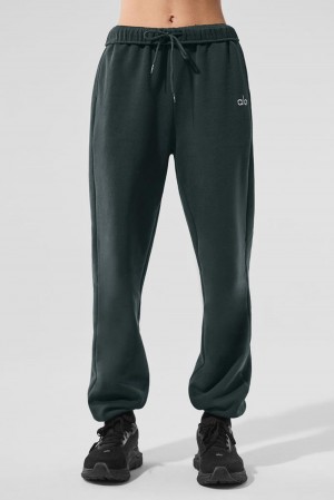 Charcoal Green Women Alo Yoga Accolade Sweatpant | Australia 94356-KEVL