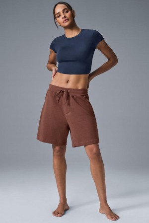 Chestnut Women Alo Yoga Chill Short | Australia 46205-YSAN