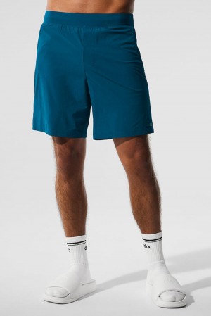 Eclipse Blue Men Alo Yoga 7" Repetition Short | Australia 32675-DEMW