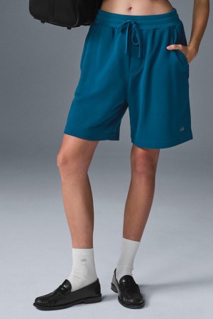 Eclipse Blue Women Alo Yoga Chill Short | Australia 57604-BSYA