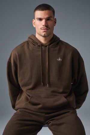 Espresso Men Alo Yoga Accolade Hoodie | Australia 91735-LVXN