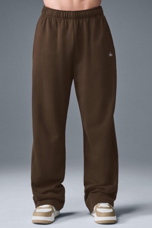 Espresso Men Alo Yoga Accolade Straight Leg Sweatpant | Australia 05287-MPWL
