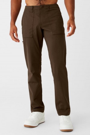 Espresso Men Alo Yoga Block Pant | Australia 29371-ACMQ