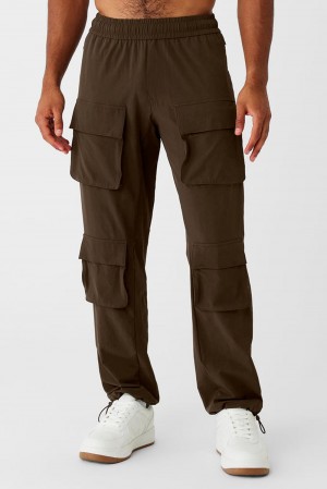Espresso Men Alo Yoga Cargo Venture Pant | Australia 60174-WTOH