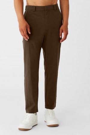 Espresso Men Alo Yoga Co-Op Cropped Tech Pant | Australia 92305-IHUF