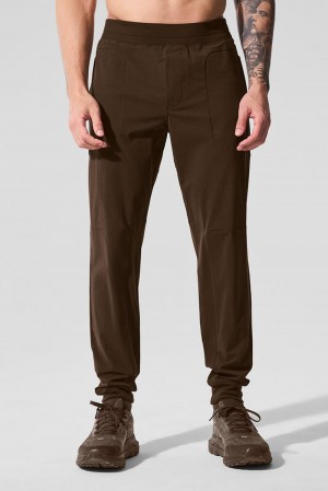 Espresso Men Alo Yoga Co-Op Pant | Australia 02517-MJIA