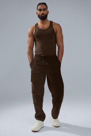 Espresso Men Alo Yoga Northstar Cargo Pant | Australia 54102-NGUY