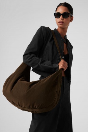 Espresso Men Alo Yoga Om The Go Gym Sling Bag | Australia 54178-OVDZ