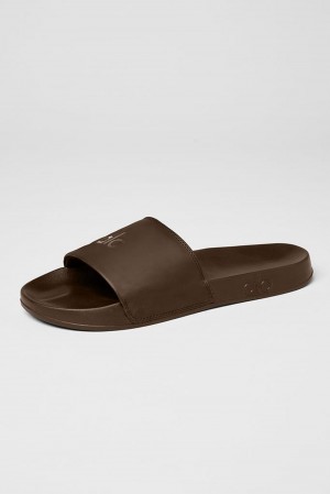Espresso Men Alo Yoga Unisex It Slide Slide | Australia 59384-WJLZ