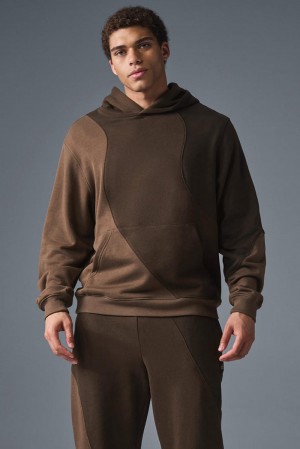 Espresso Tonal Men Alo Yoga Make Waves Hoodie | Australia 34718-SVJN