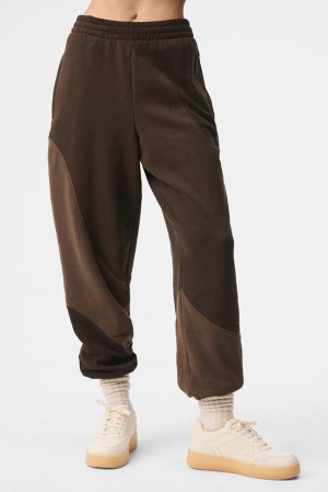 Espresso Tonal Women Alo Yoga Make Waves Sweatpant | Australia 21734-DQUP
