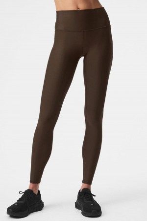 Espresso Women Alo Yoga 7/8 High-Waist Airlift Legging | Australia 17492-RJQW