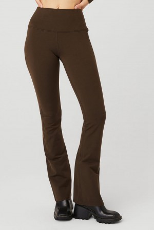Espresso Women Alo Yoga Airbrush High-Waist Bootcut Legging | Australia 92418-IJQW
