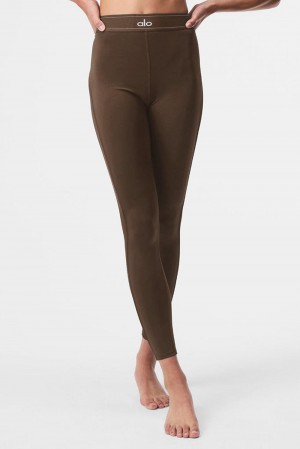 Espresso Women Alo Yoga Airlift High-Waist Suit Up Legging | Australia 49157-MTVB