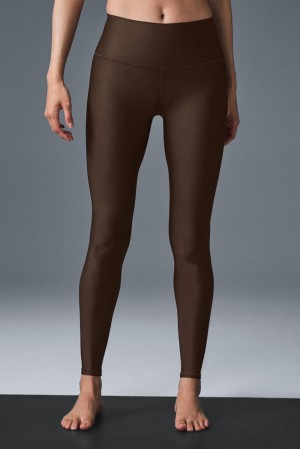 Espresso Women Alo Yoga High-Waist Airlift Legging | Australia 14280-VUDI