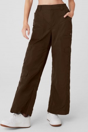 Espresso Women Alo Yoga High-Waist Ski-Moto Pant | Australia 98364-BESH