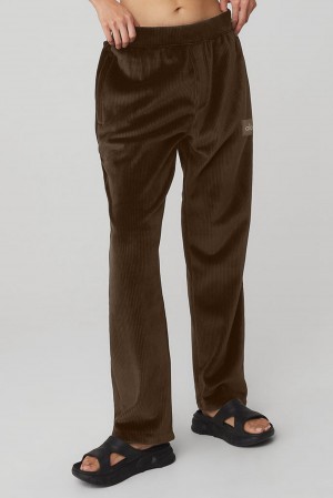 Espresso Women Alo Yoga Velour Baller Pant | Australia 86947-DQKE